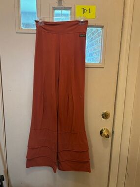 Matilda Jane Rust Orange Finn flare pants small